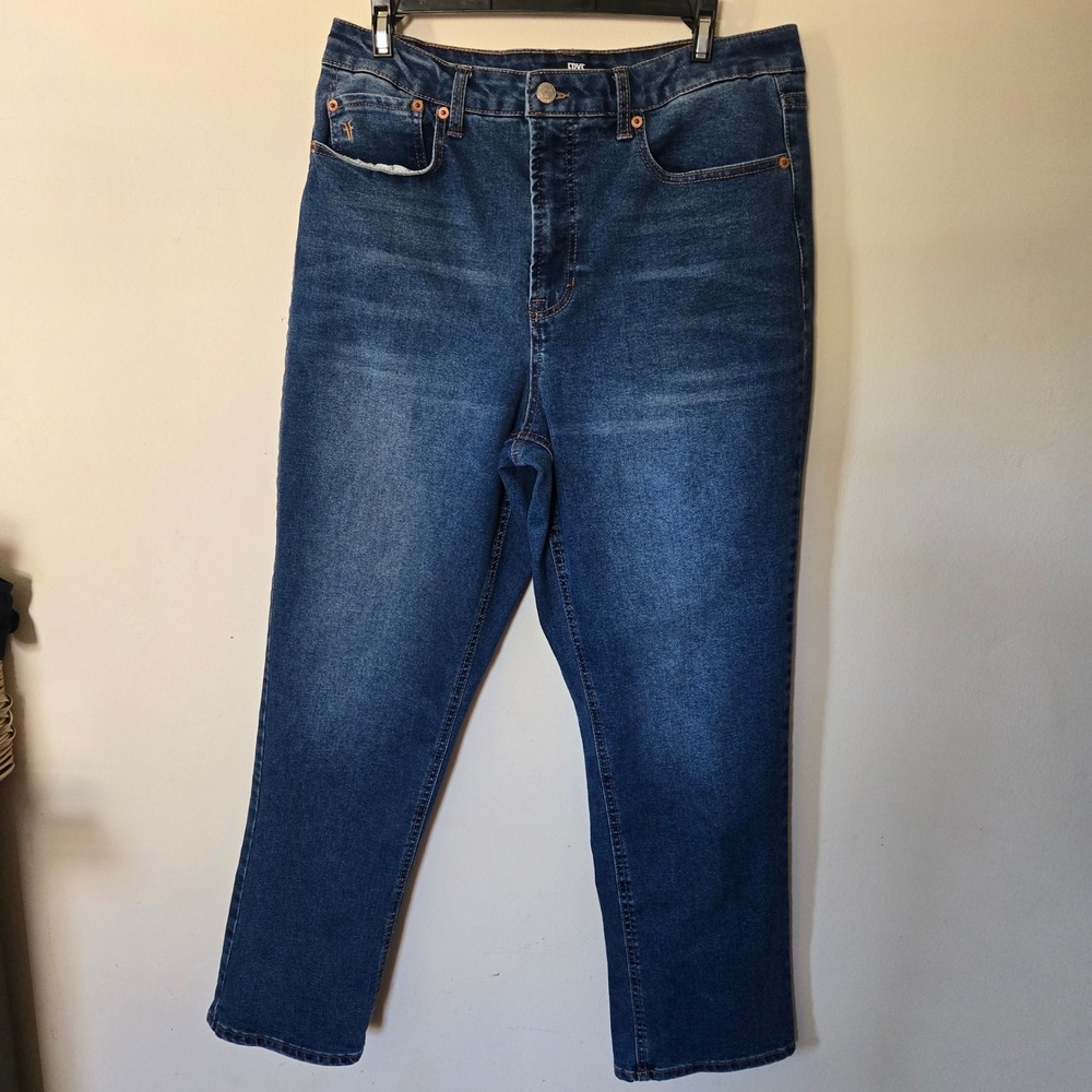 Frye Womens High Rise Straight Leg Jeans Medium Wash Blue Size 10